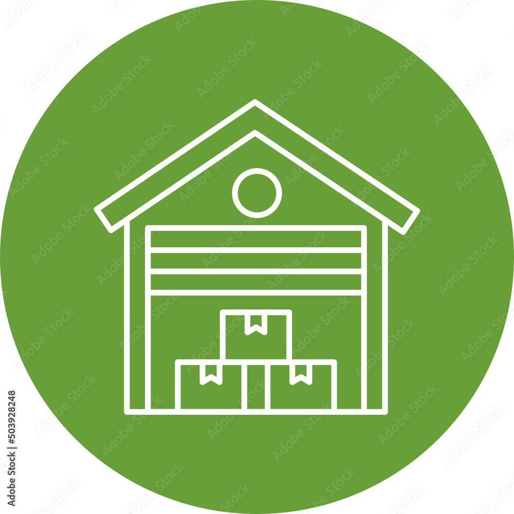 Fototapeta premium Warehouse Icon Design