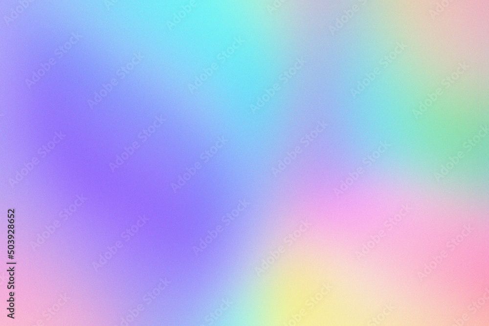 Abstract pastel holographic blurred grainy gradient background texture. Colorful digital grain soft noise effect pattern. Lo-fi multicolor vintage retro design. Abstract pastel holographic blurred grainy gradient background texture. Colorful digital grain soft noise effect pattern. Lo-fi multicolor vintage retro design.