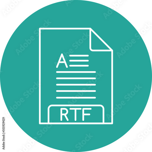 RTF File Format Icon Design