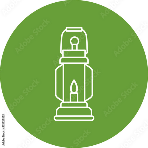 Oil Lamp Icon Design