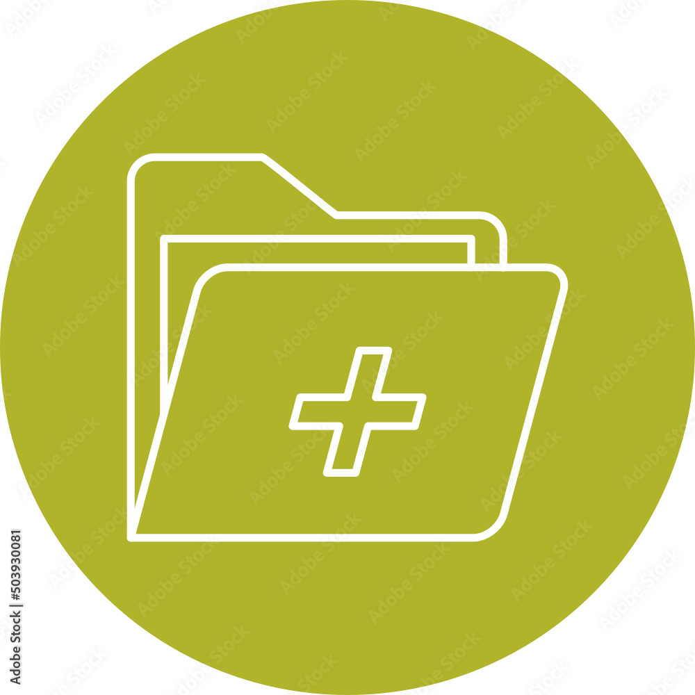 Obraz premium Medical Folder Icon Design