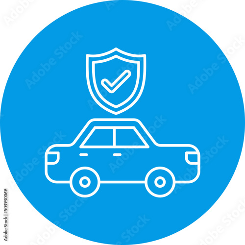 Car Insurance Icon Design