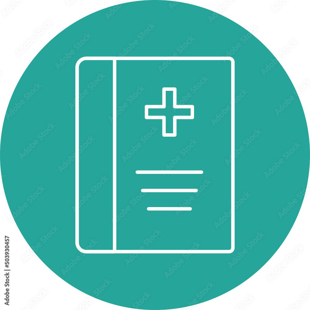 Obraz premium Medical Book Icon Design
