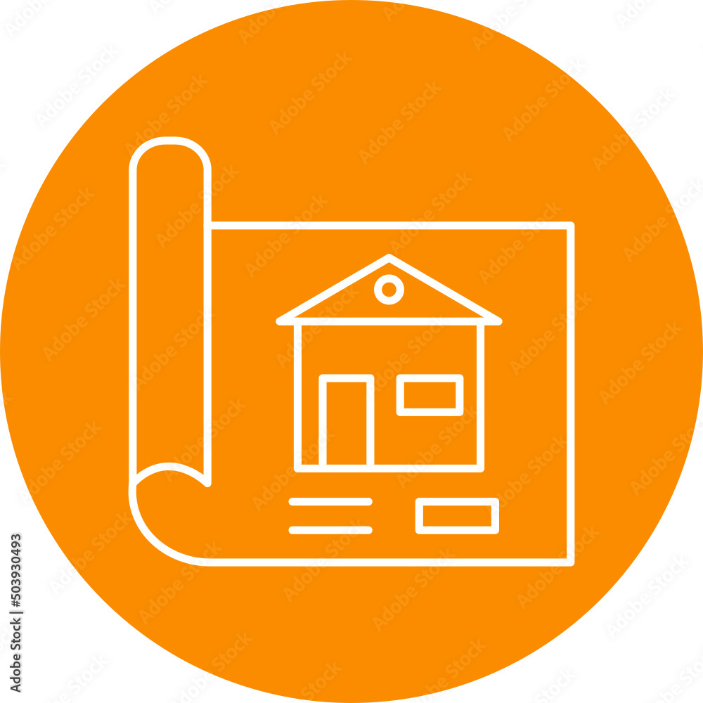 Blue Print Icon Design Blue Print Icon Design