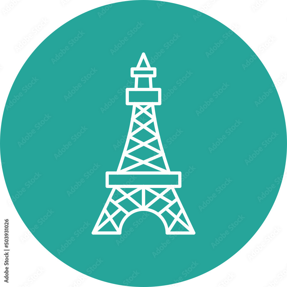 Tokyo Tower Icon Design Tokyo Tower Icon Design