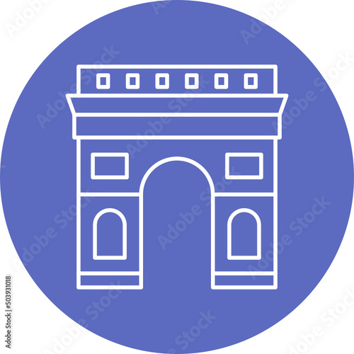Arc De Triomphe Icon Design