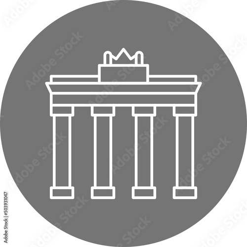 Brandenburg Gate Icon Design