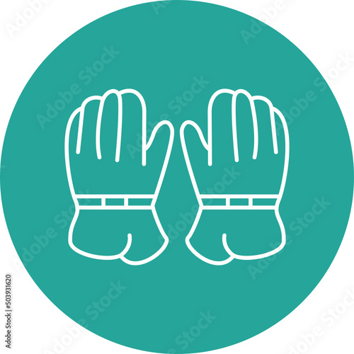 Hockey Gloves Icon Design