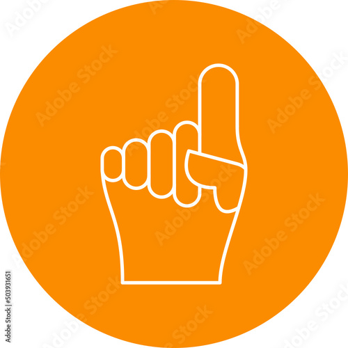 Foam Hand Icon Design