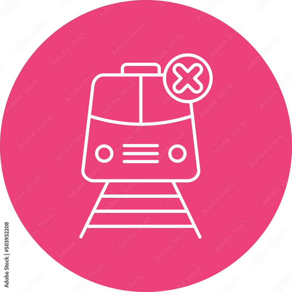 Train Cancelled Icon Design Train Cancelled Icon Design