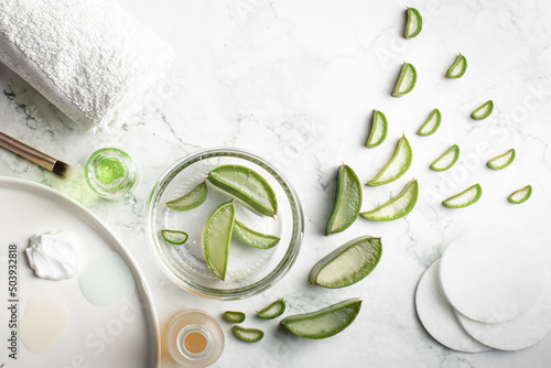 Spa at home, care, benefits of aloe vera
