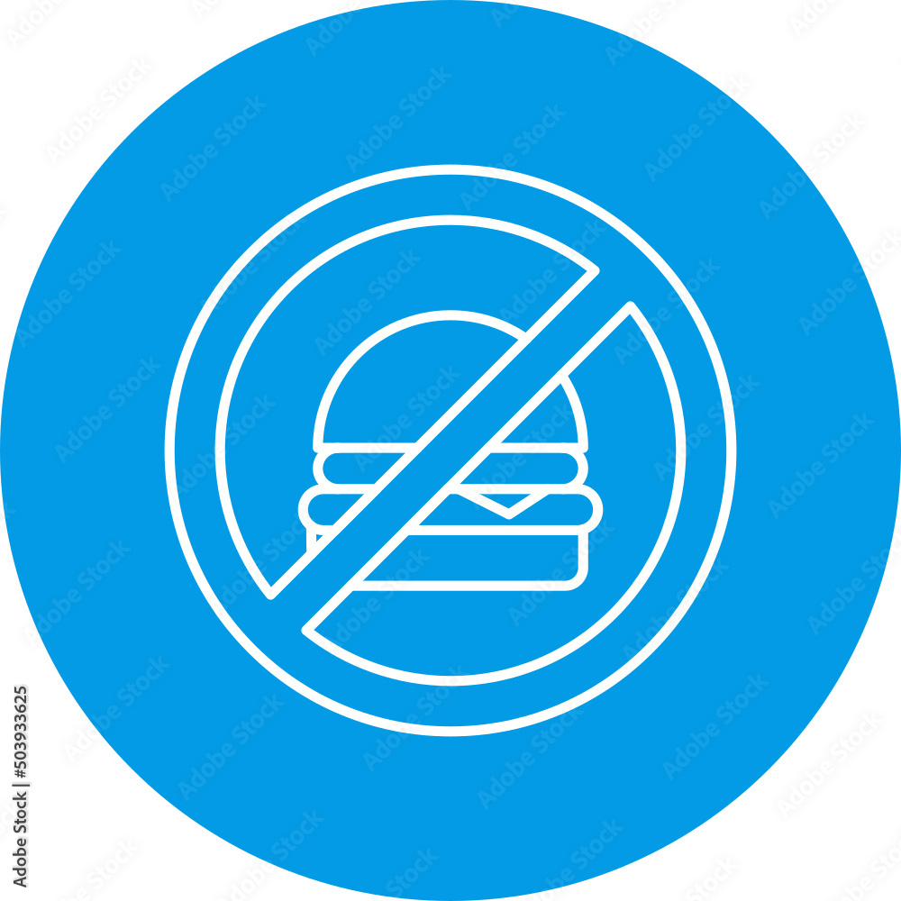 No Fast Food Icon Design No Fast Food Icon Design