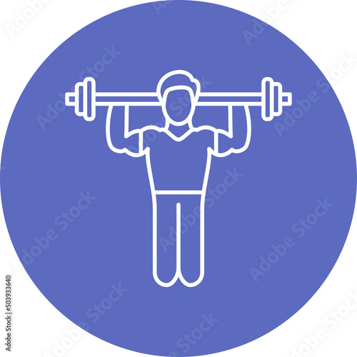 Shoulder Exercise Icon Design