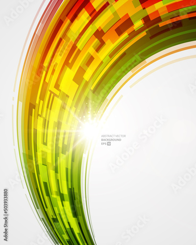 Digital wave hi tech data flow innovation futuristic connect light glow explosion background template place for text vector illustration. Global circuit system electronic geometric network integration