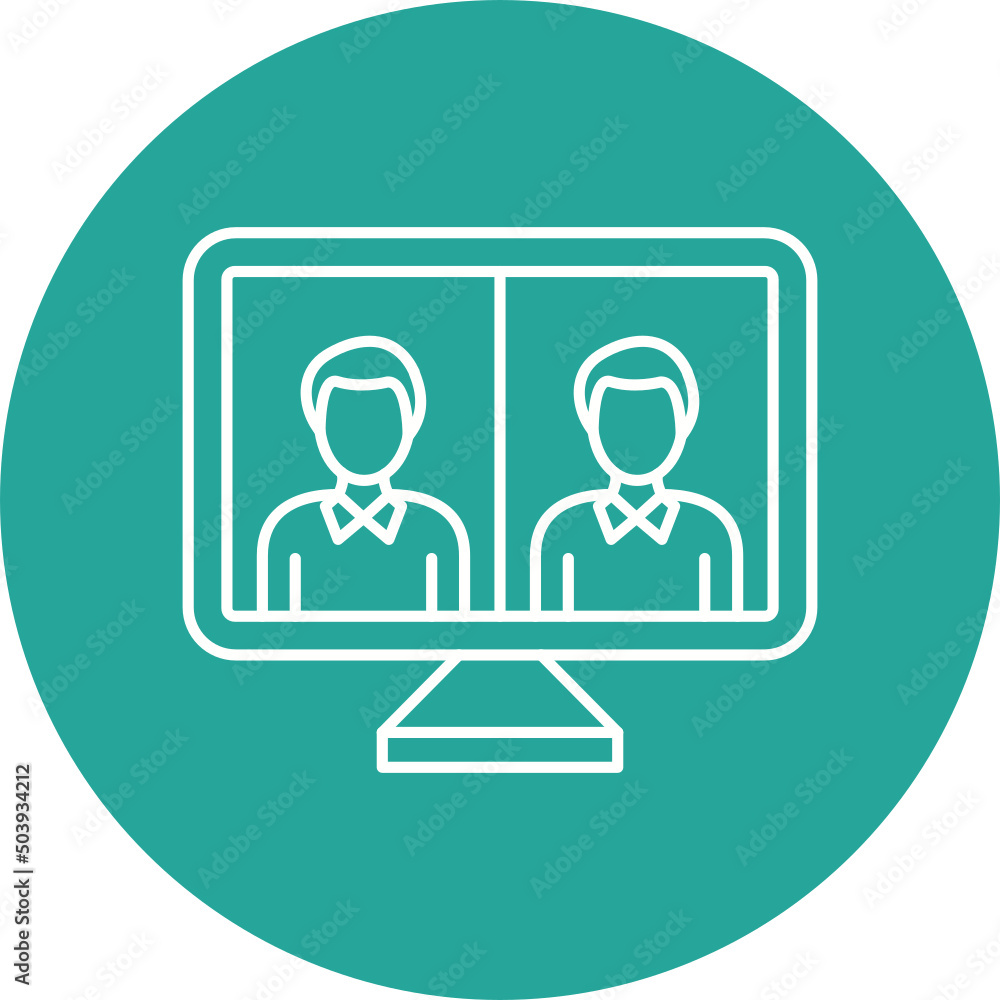 Online Conference Icon Design