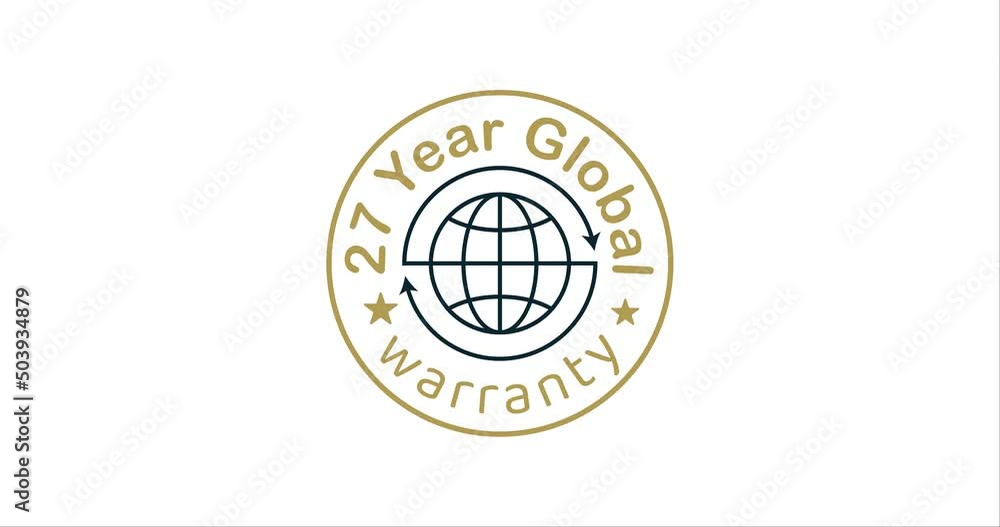 27 year global warranty modern animation design 27 year global warranty modern animation design