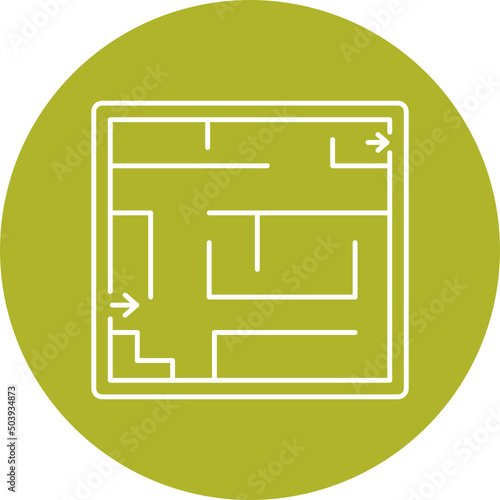 Evacuation Plan Icon Design