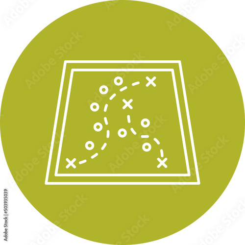 Hill Map Icon Design