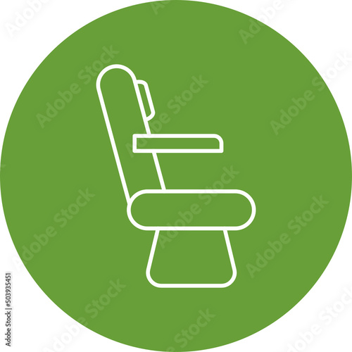 Pilot Seat Icon Design