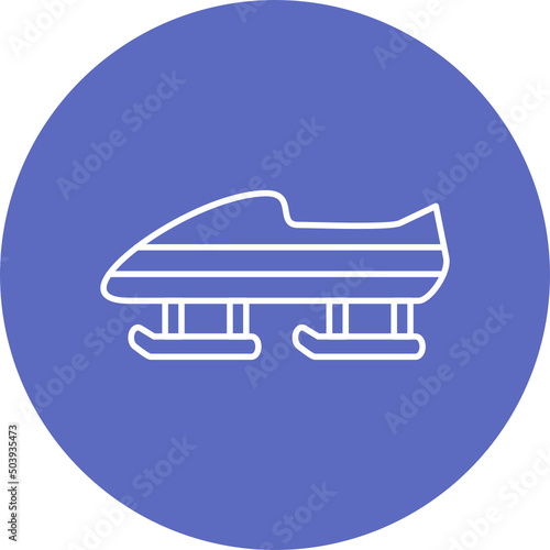Bobsledding Icon Design