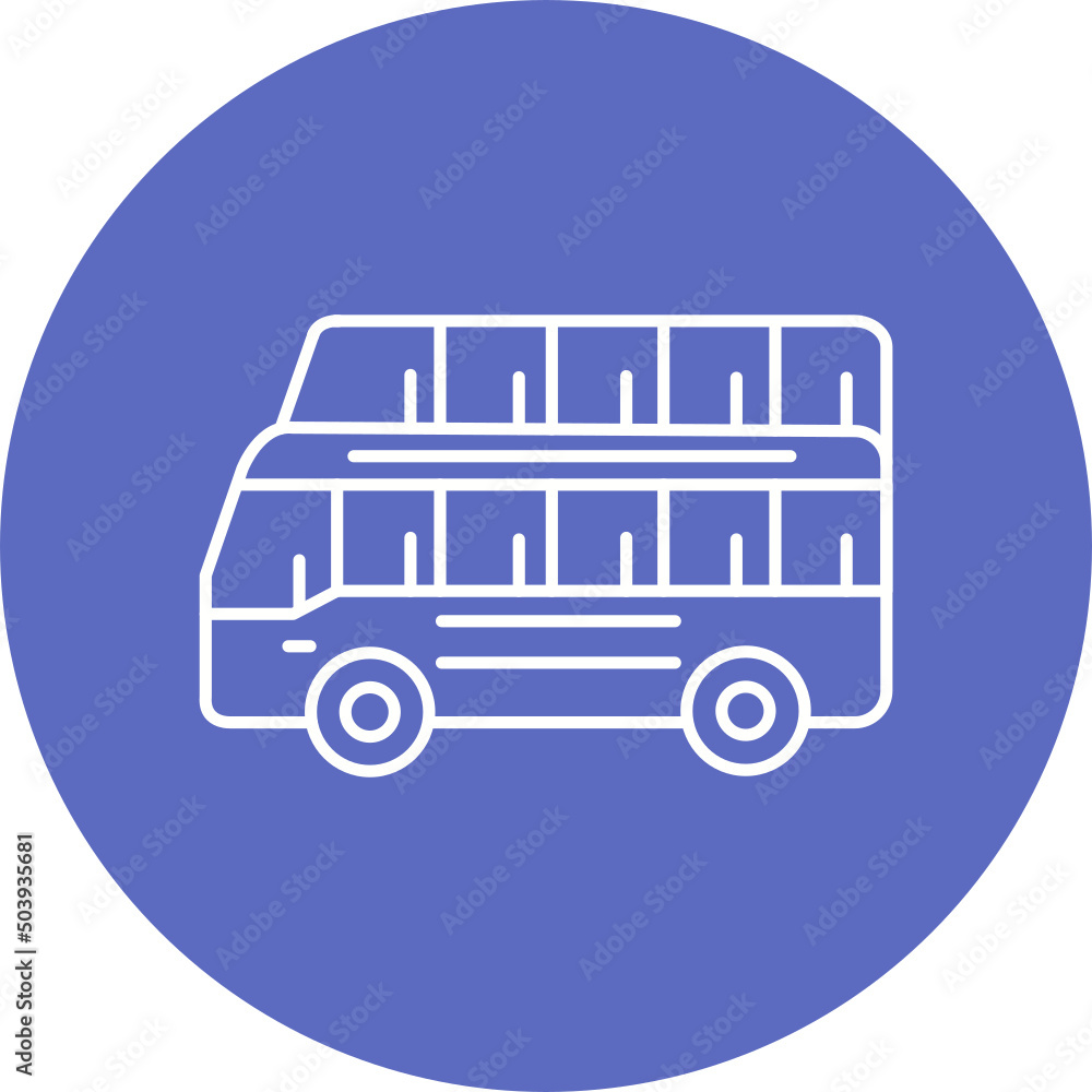 Double Decker Bus Icon Design Double Decker Bus Icon Design