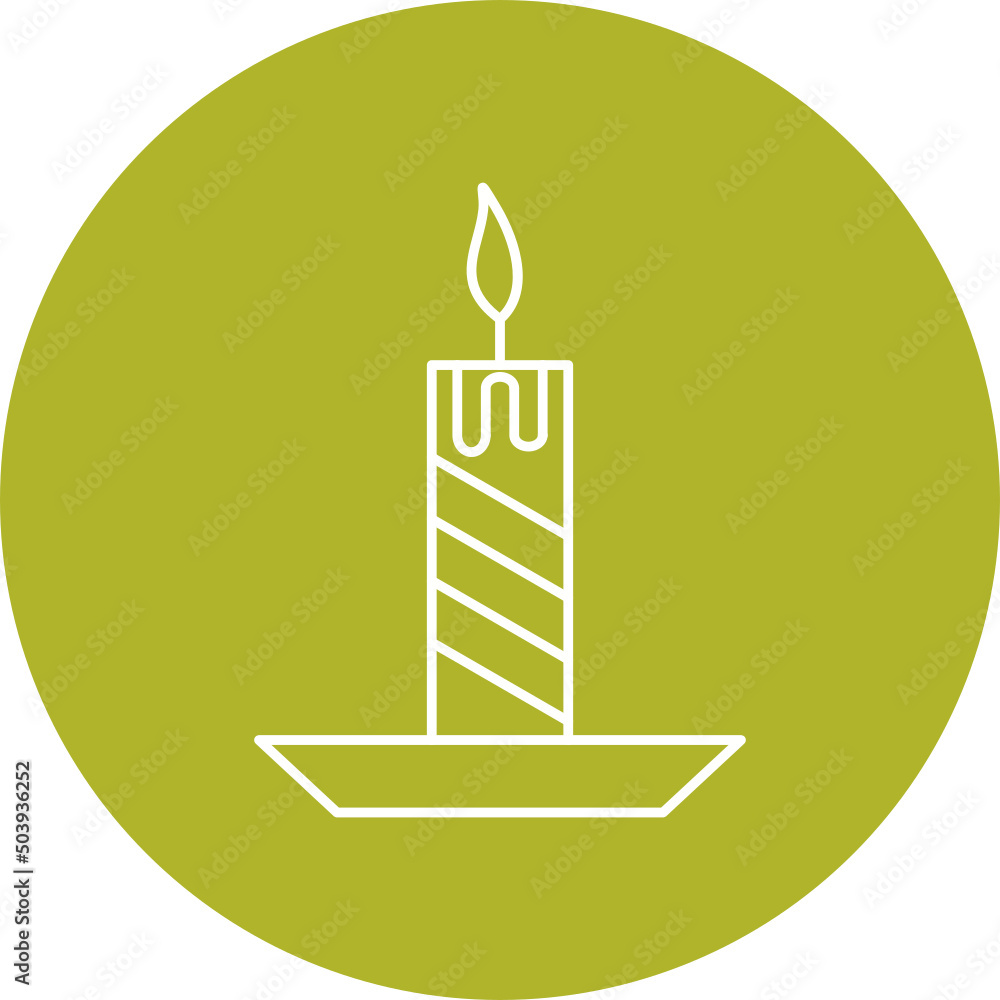 Obraz premium Candle Icon Design