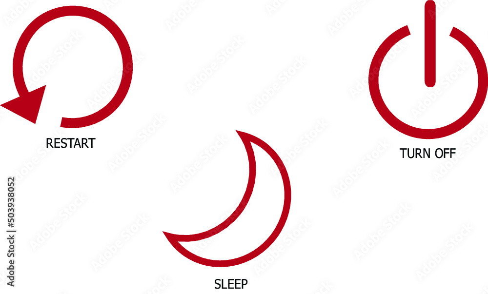 power symbol Stock Vector | Adobe Stock