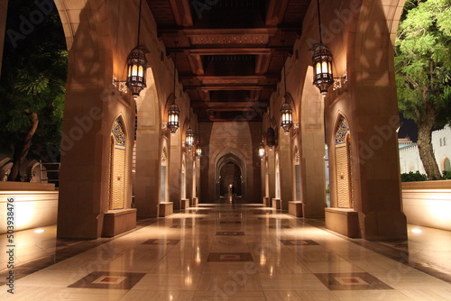 Sultan Qaboos Mosque in the Sultanate of Oman