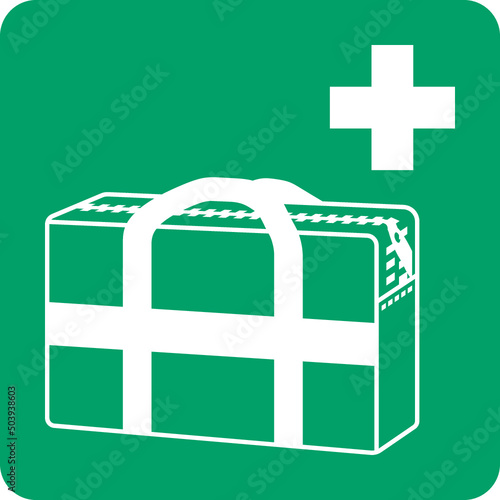 ISO 7010 E027 Medical grab bag