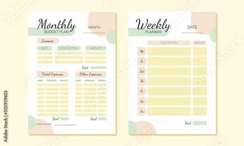 Budget planner.