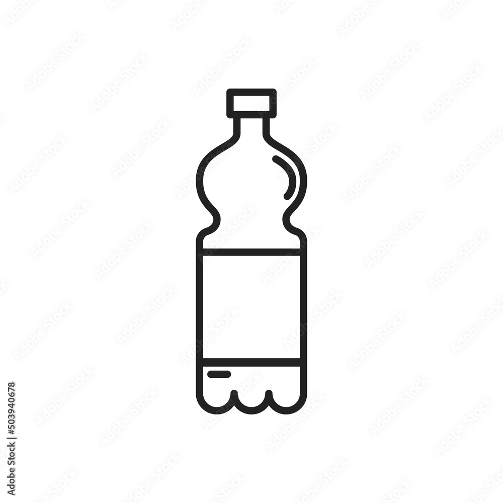 Plastic bottle of soda icon. High quality black vector illustration. Plastic bottle of soda icon. High quality black vector illustration.