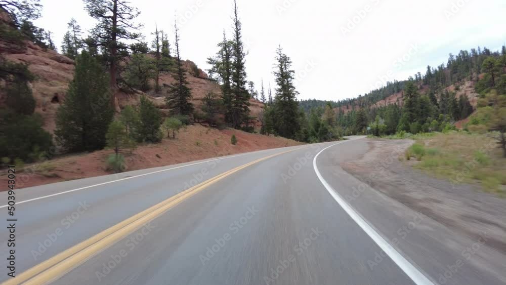 Driving Plate Utah Scenic Byway 12 Eastbound Red Canyon Multicam Set 09 Front View Tunnel Southwest USA Driving Plate Utah Scenic Byway 12 Eastbound Red Canyon Multicam Set 09 Front View Tunnel Southwest USA