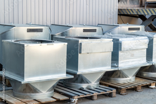 details of air ducts made of galvanized steel