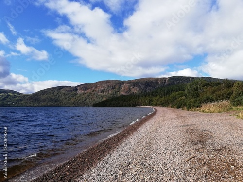 Landscape shots of Loch Ness in Inverness  Scotland.