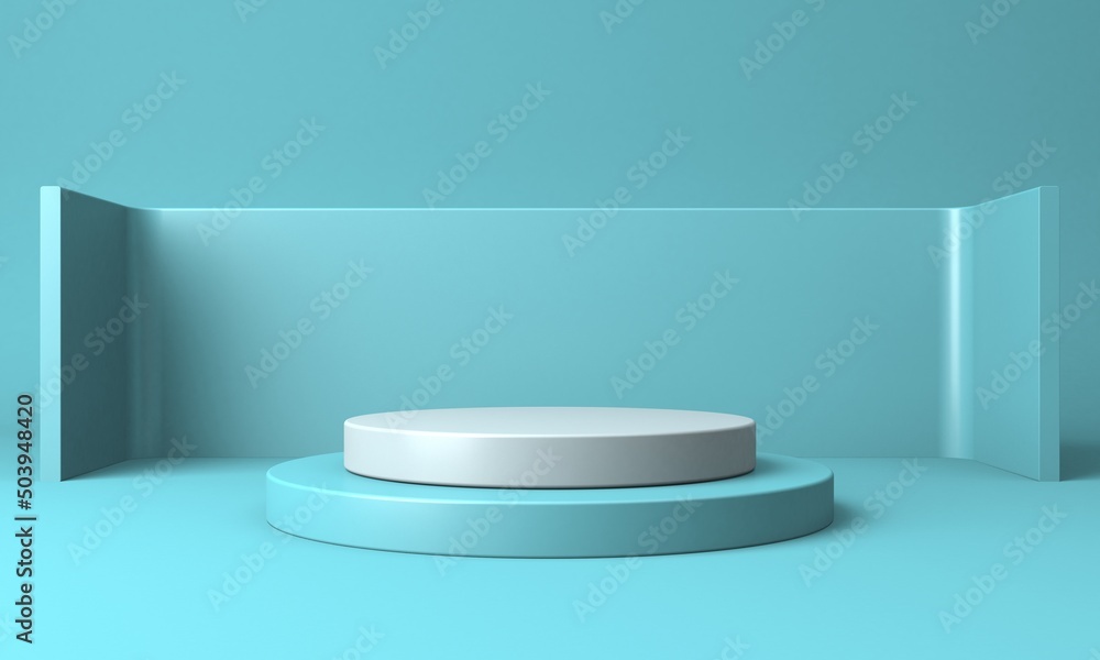 Abstract scene podium mockup. Award ceremony concept Abstract scene podium mockup. Award ceremony concept