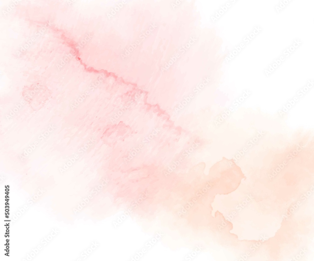 Pink abstract watercolour background. Watercolor pink abstract texture. Vector illustration.