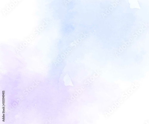 Blue and purple abstract vector watercolour background