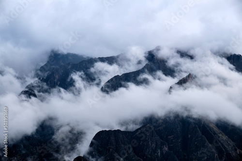 Mountain landscape in the Andes, Peru. © badahos