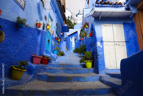 Street in Chefchaouen, Morocco