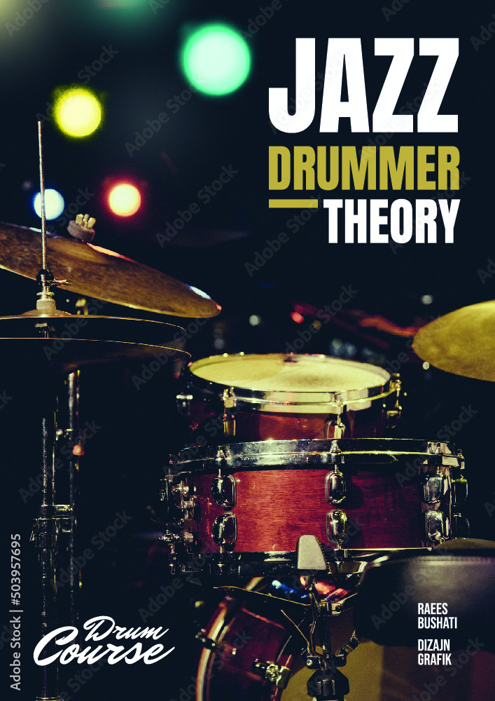 Obraz premium Jazz drummer poster