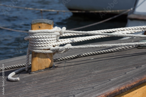 Detail eines alten Seglers