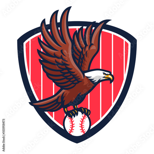 Eagle Logo of Baseball Team