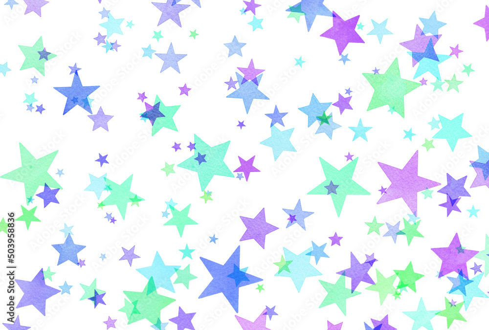 背景素材_水彩_星 背景素材_水彩_星