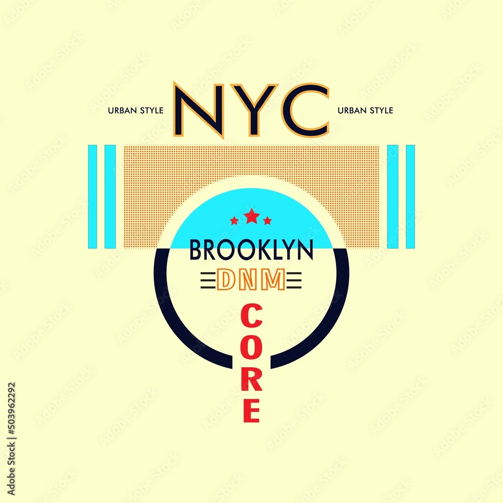 Obraz premium new york city Premium Vector illustration of a text graphic. suitable screen printing and DTF for the design boy outfit of t-shirts print, shirts, hoodiesand baba suit, kids cottons, etc.