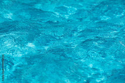 Closeup of water in pool