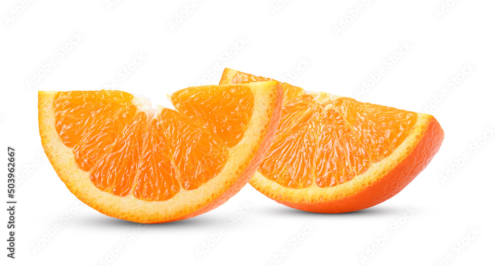 Orange slice isolated on white Orange slice isolated on white