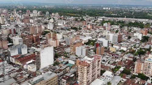 Drone Footage Aerial View Of San Miguel De Tucuman City, Argentina photo