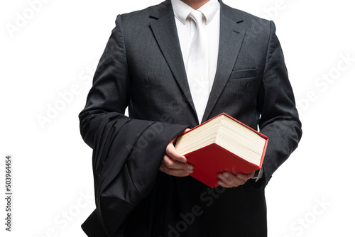 german lawyer with a robe and a book photo