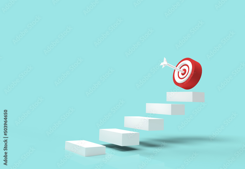 3d render target goal aim strategy success business competition  illustration achievement marketing.aim at a goal, increase motivation, a  way to achieve a goal concept. motivation challenge career icon  Stock-Illustration | Adobe Stock