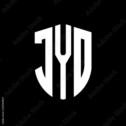 JYO letter logo design. JYO modern letter logo with black background. JYO creative  letter logo. simple and modern letter logo. vector logo modern alphabet font overlap style. Initial letters JYO  photo